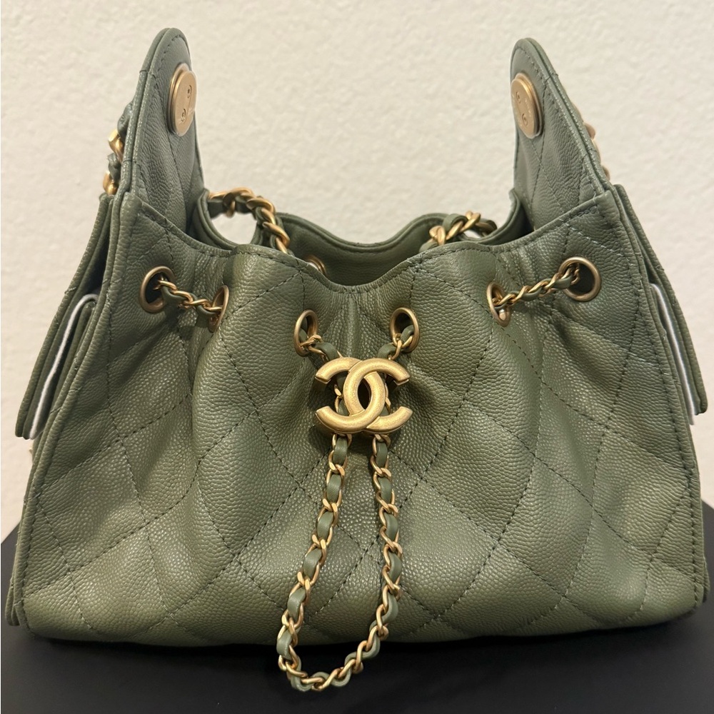 Chanel 25 Mini Avocado Green